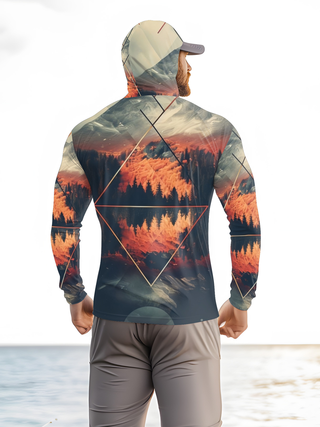 Outdoor Men's Fishing Hoodie B - огляд і ціна Fishing Mask Sun Protection