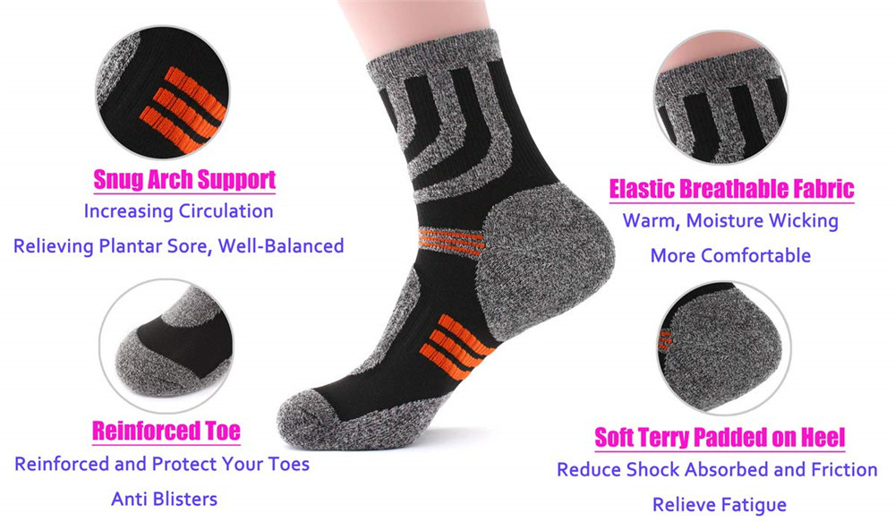 5 Pairs Socks Men Anti Blister - огляд і ціна Fishing Socks