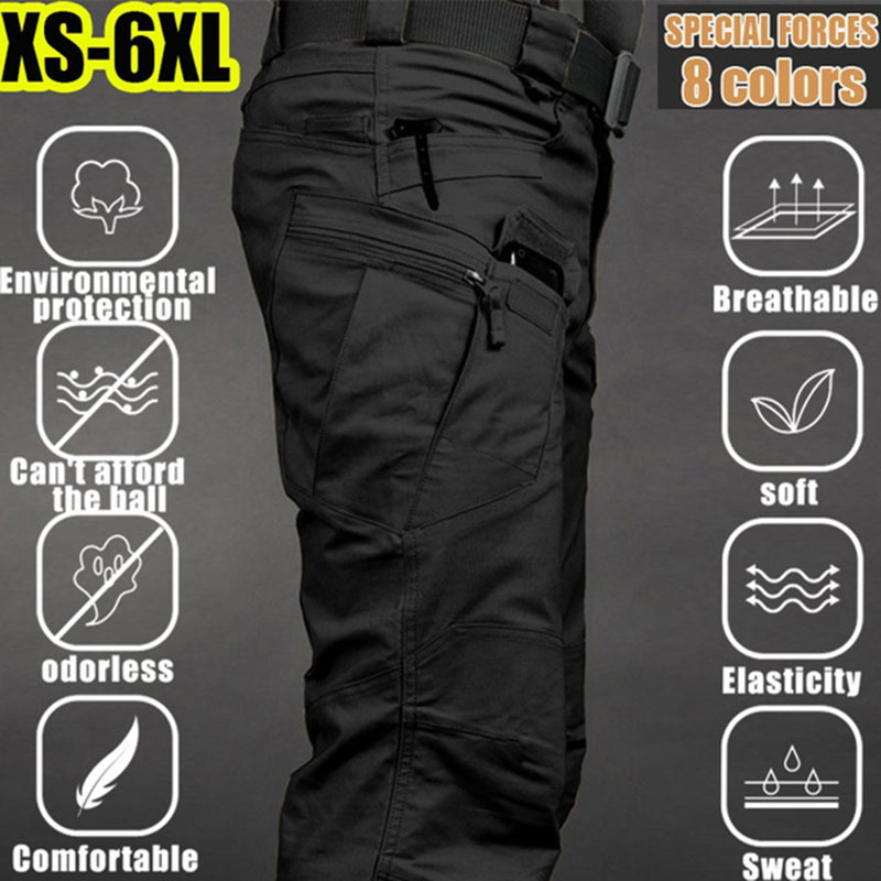 Men's Tactical Cargo Pants 6XL - огляд і ціна Fishing Pants Waterproof